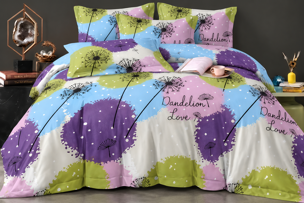 Elga Signature Bedsheet Design 01 — pastel dandelion print